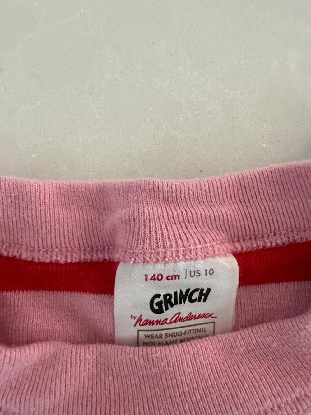 Hanna Andersson Pink and Red Candy Heart Pajama Set